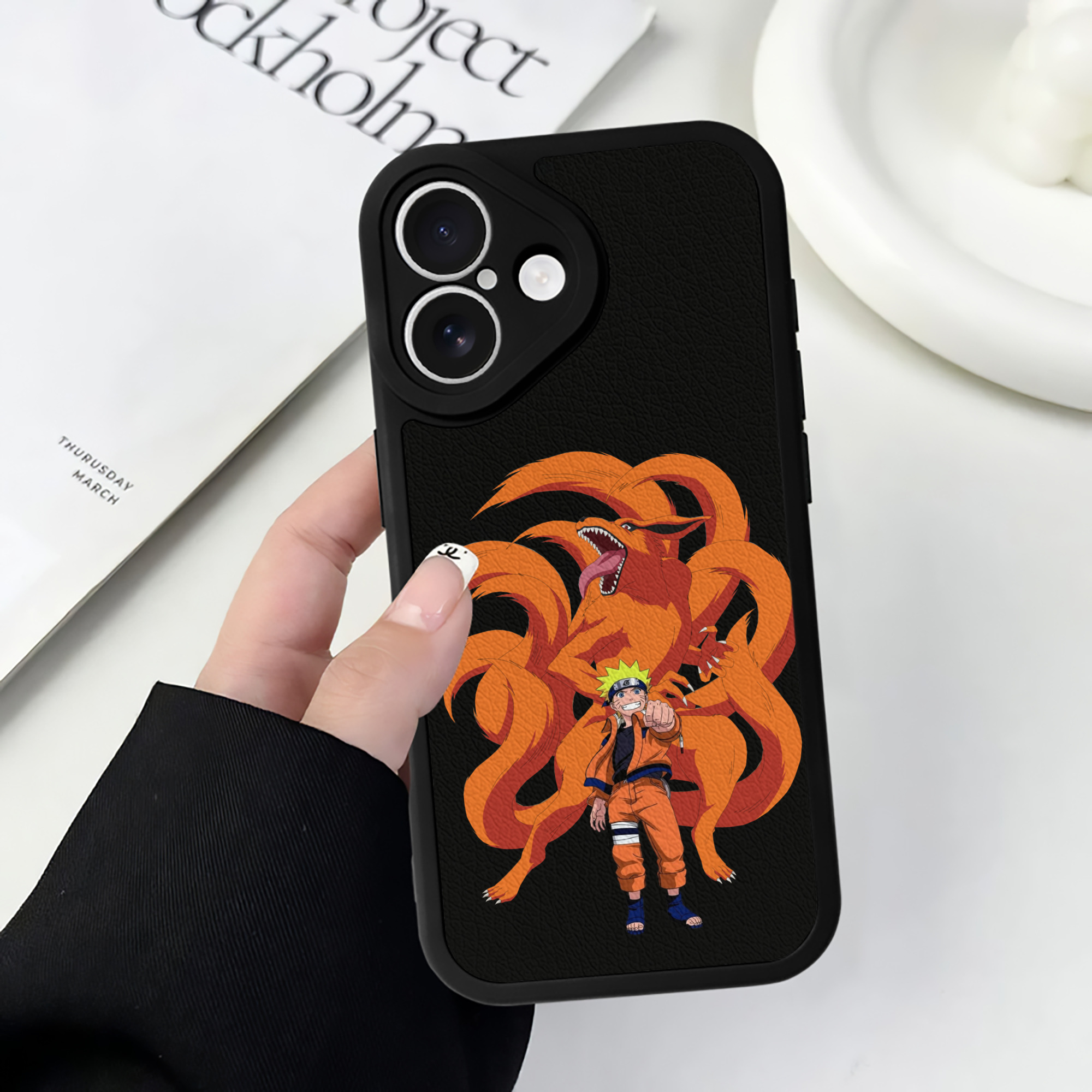 （画像用） NARUTO -ナルト- うずまき ナルト Uzumaki Naruto 【iPhone 16シリーズ対応】シリコンスマホケース（レザー調） 材質：シリコン